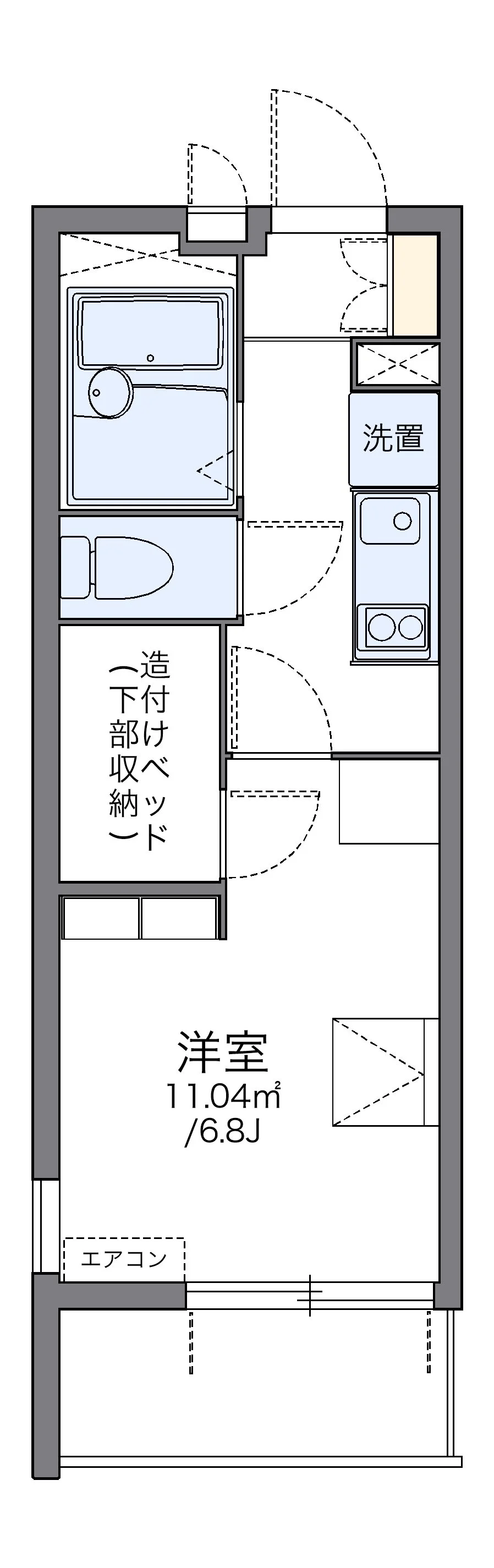 代表的な間取のため実際の間取とは異なる場合があります
