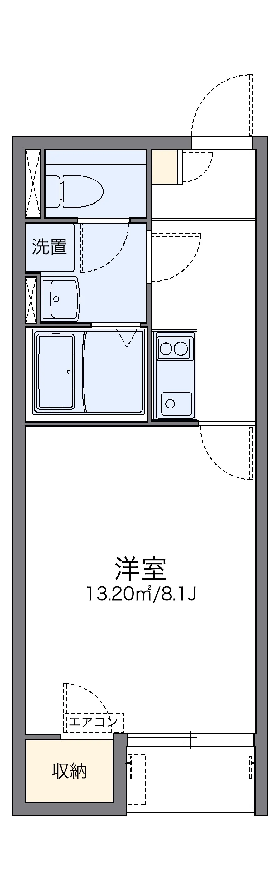 代表的な間取のため実際の間取とは異なる場合があります
