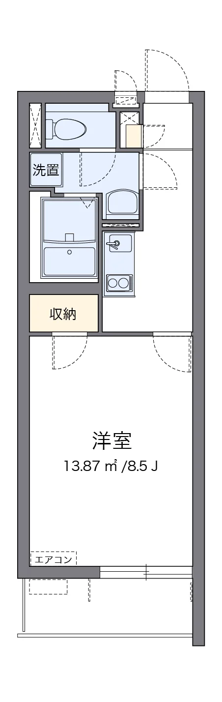 代表的な間取のため実際の間取とは異なる場合があります