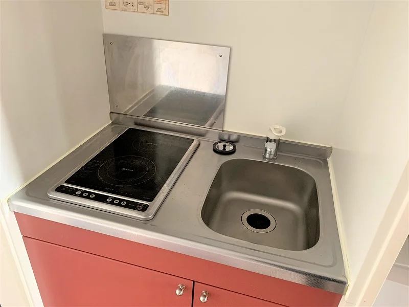 2口ラジエントヒーターコンロ。