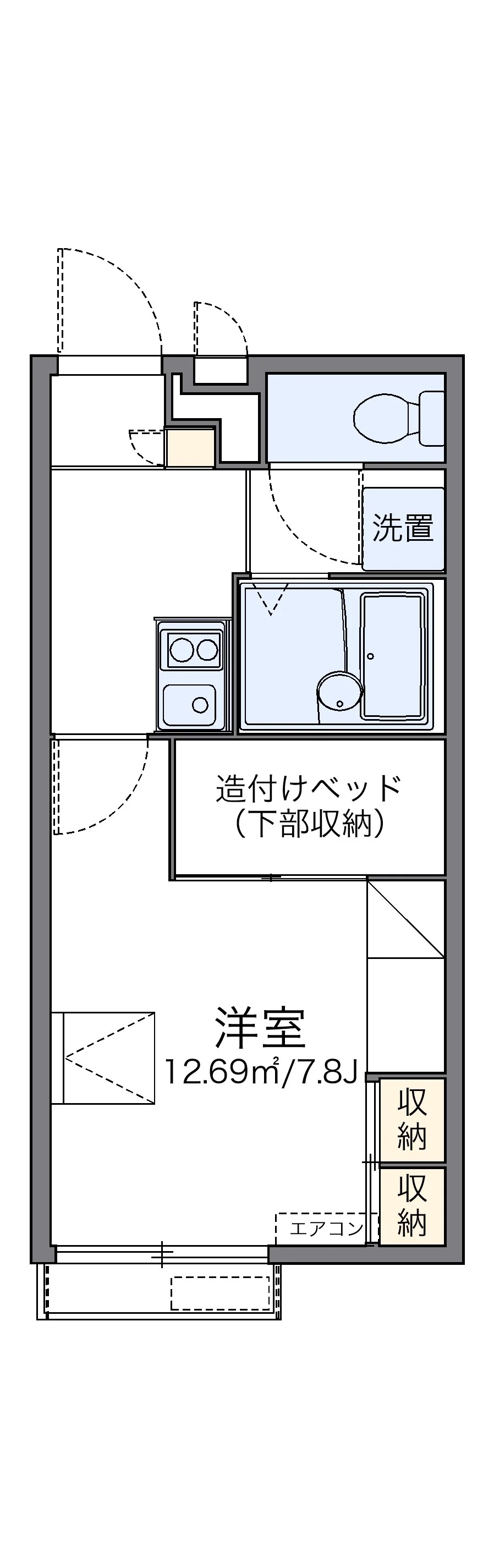 代表的な間取のため実際の間取とは異なる場合があります