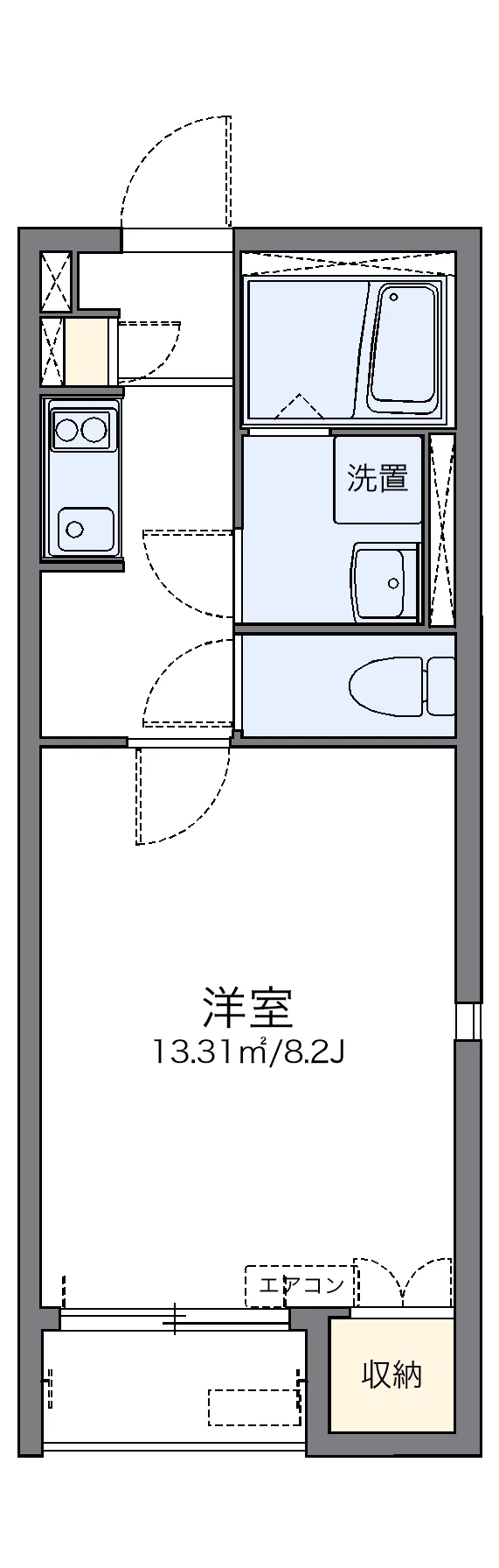 代表的な間取のため実際の間取とは異なる場合があります