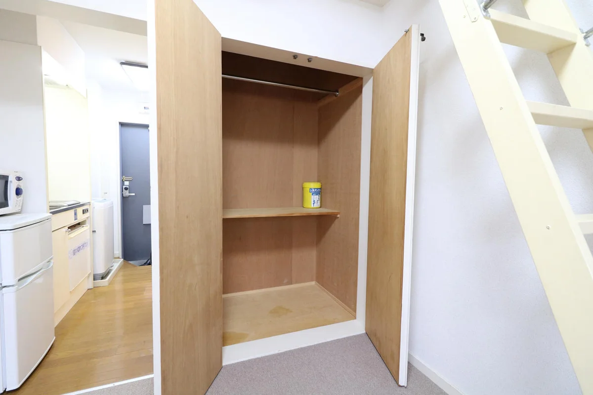 大型クローゼットにより女性の方でも収納が安心！