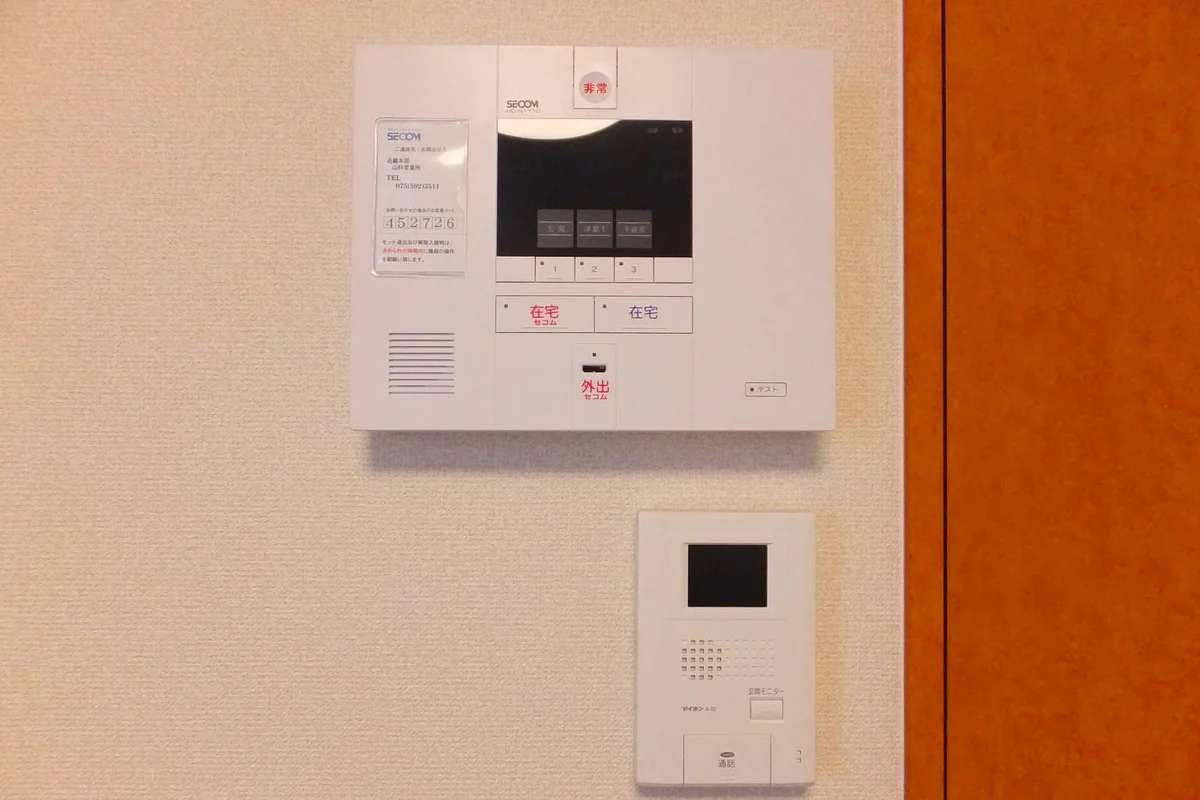 ホームセキュリティ完備。