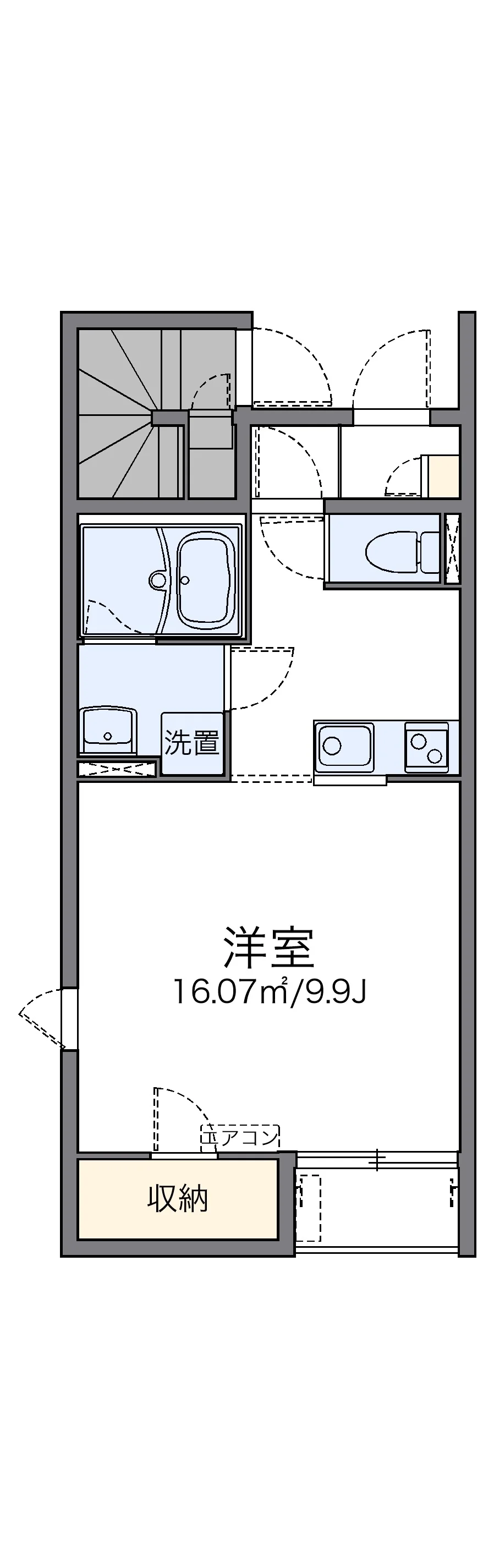 代表的な間取のため実際の間取とは異なる場合があります