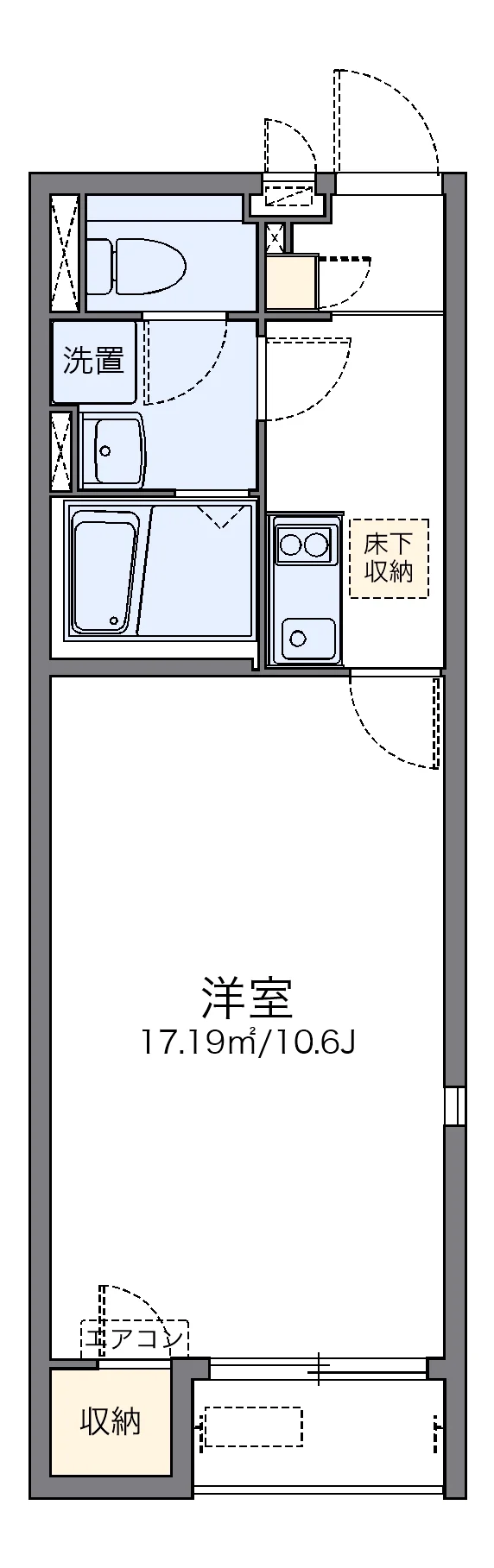 代表的な間取のため実際の間取とは異なる場合があります