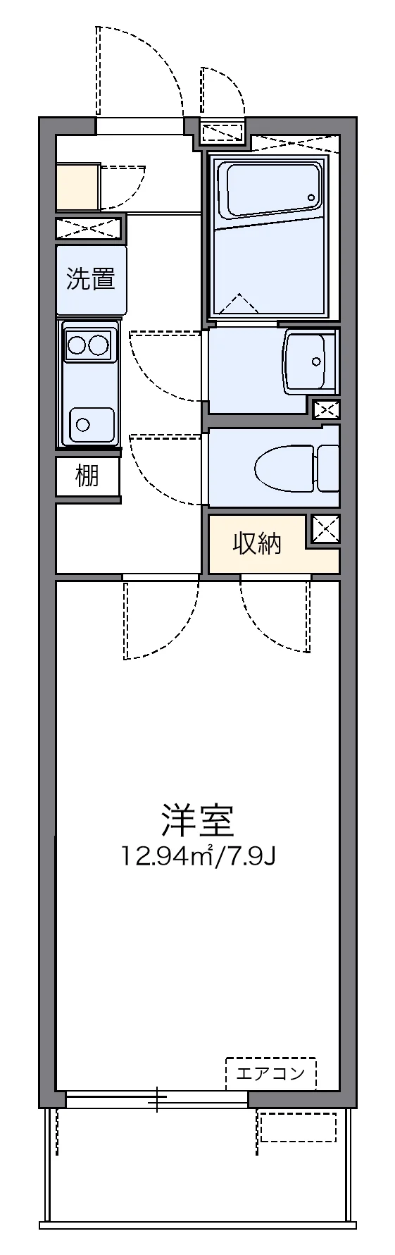 代表的な間取のため実際の間取とは異なる場合があります