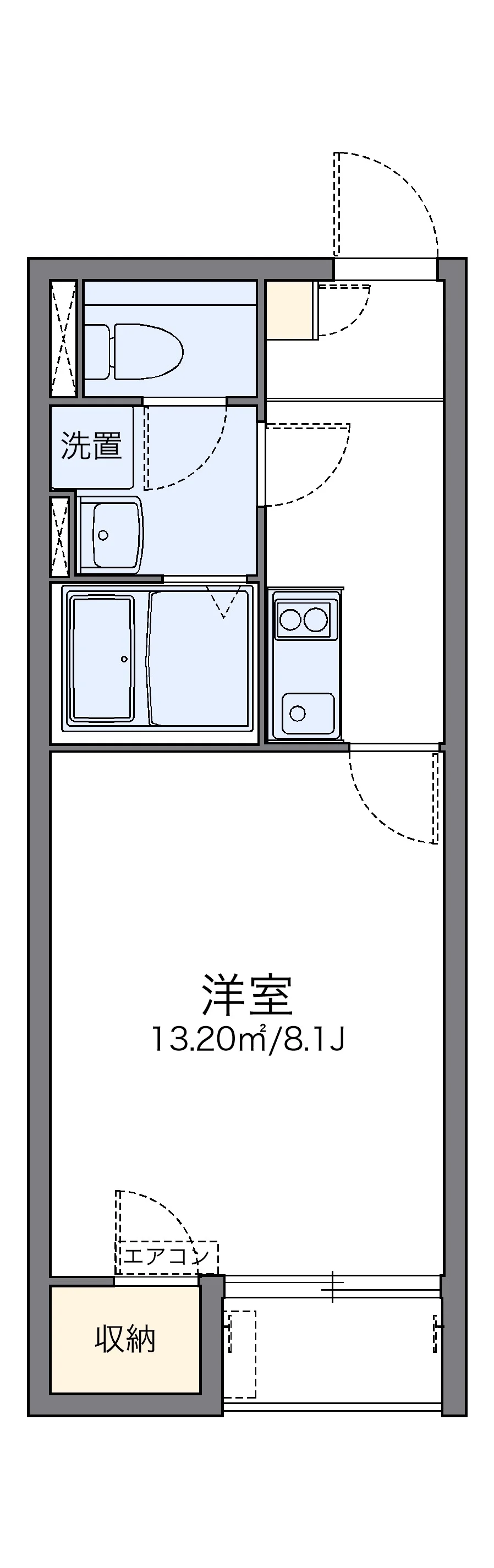 代表的な間取のため実際の間取とは異なる場合があります