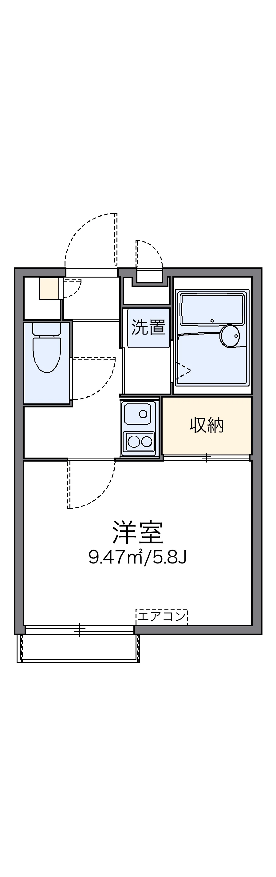 代表的な間取のため実際の間取とは異なる場合があります