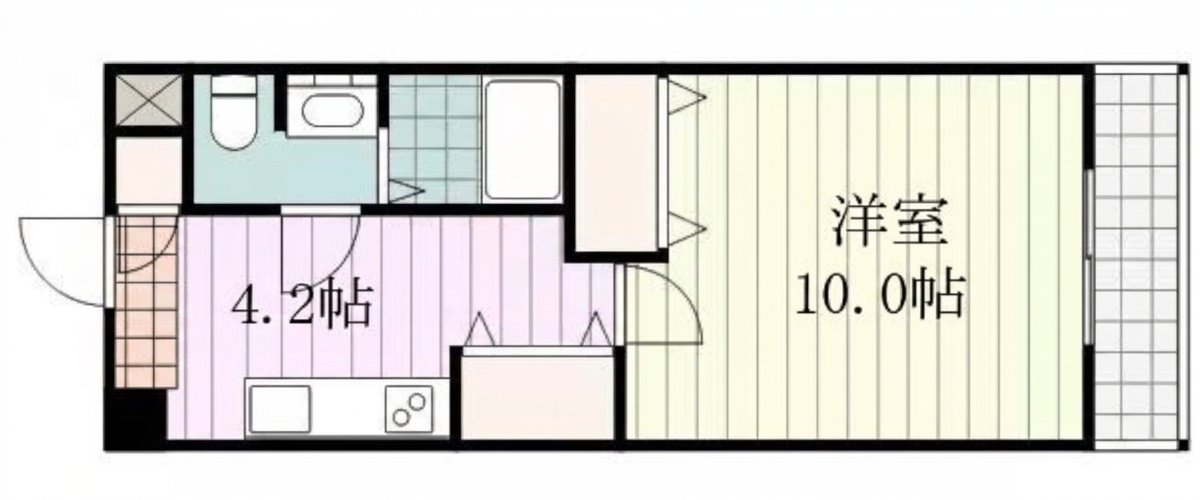１DKの広々としたお部屋です☆☆築浅なので、人気のお部屋です♪ホテルで滞在するよりお得です★☆