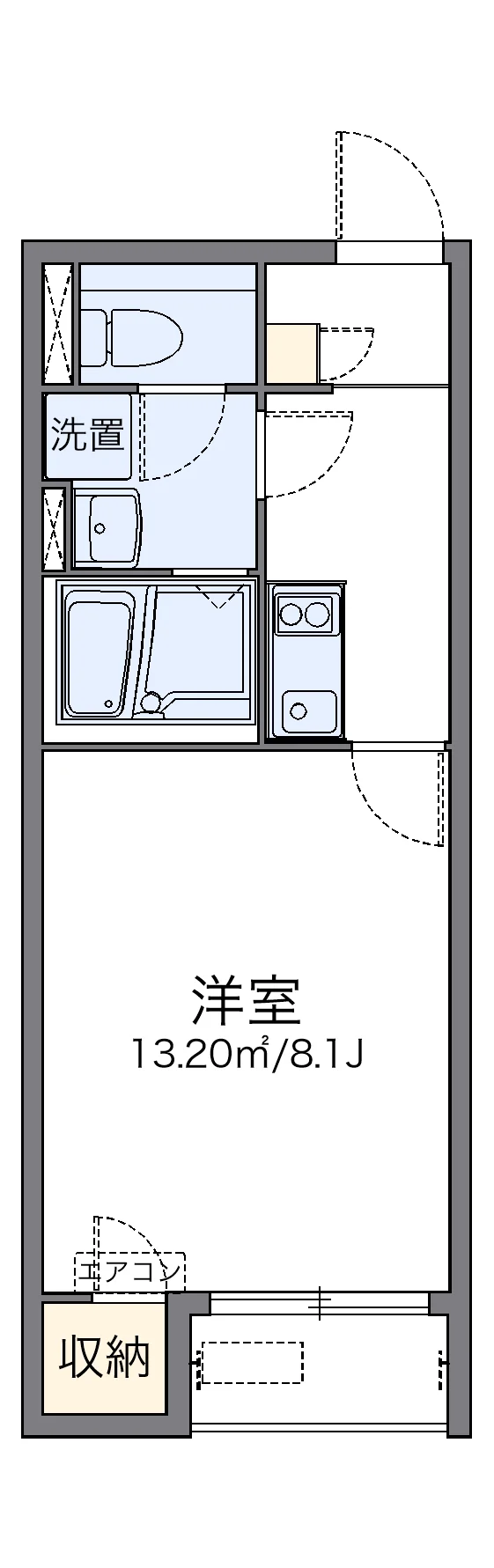 代表的な間取のため実際の間取とは異なる場合があります