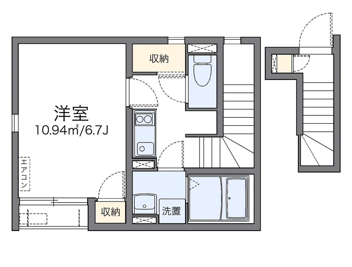 代表的な間取のため実際の間取とは異なる場合があります