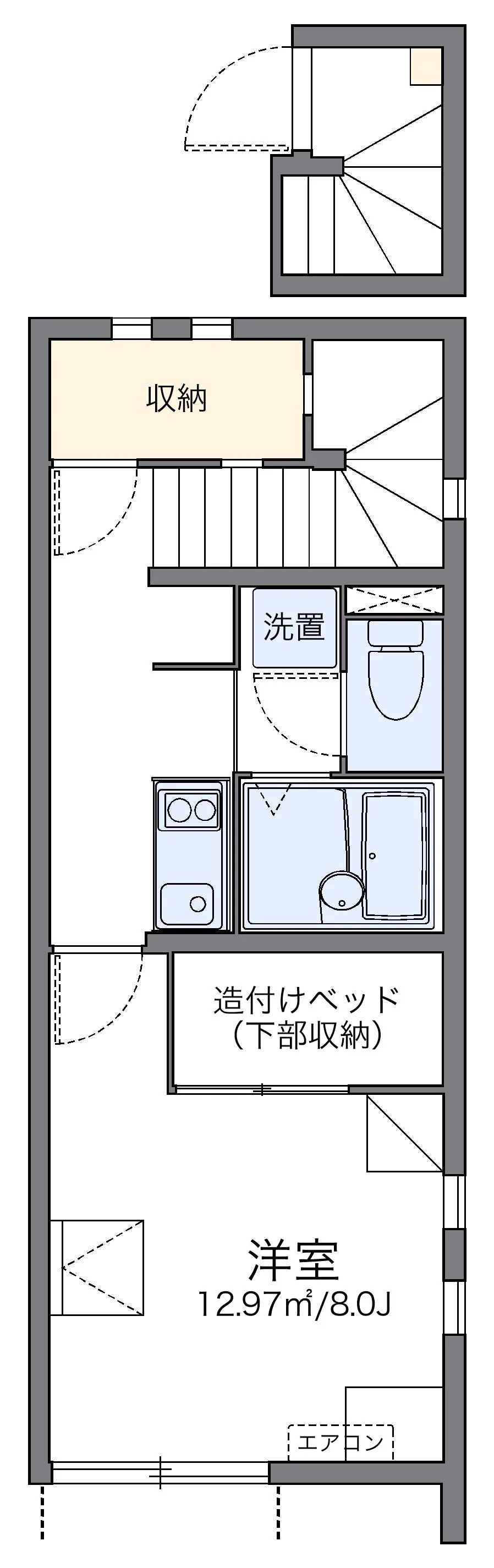 代表的な間取のため実際の間取とは異なる場合があります