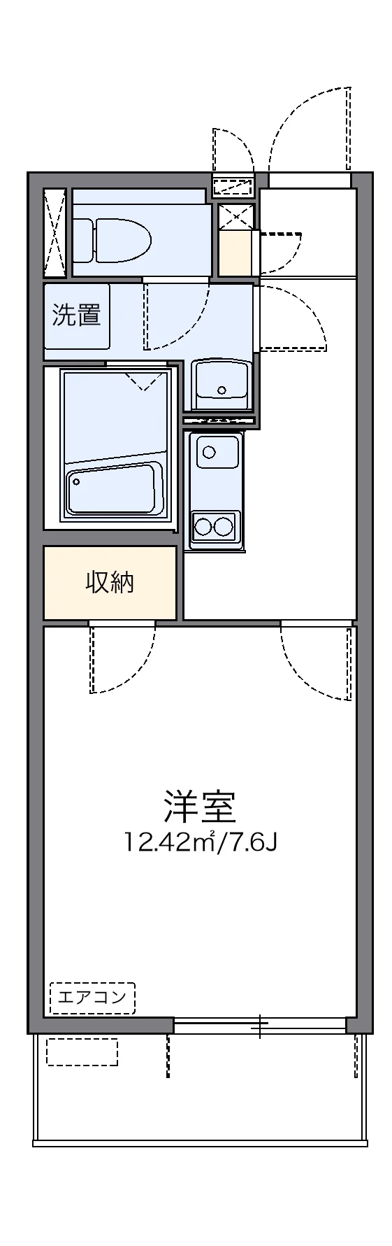代表的な間取のため実際の間取とは異なる場合があります