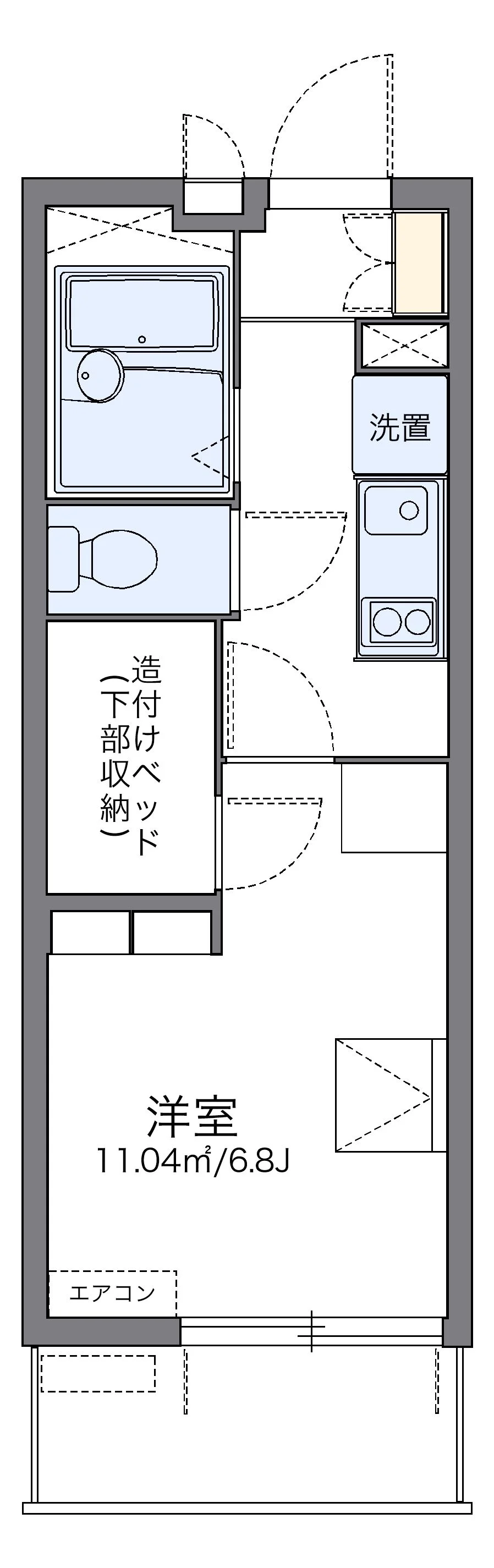 代表的な間取のため実際の間取とは異なる場合があります