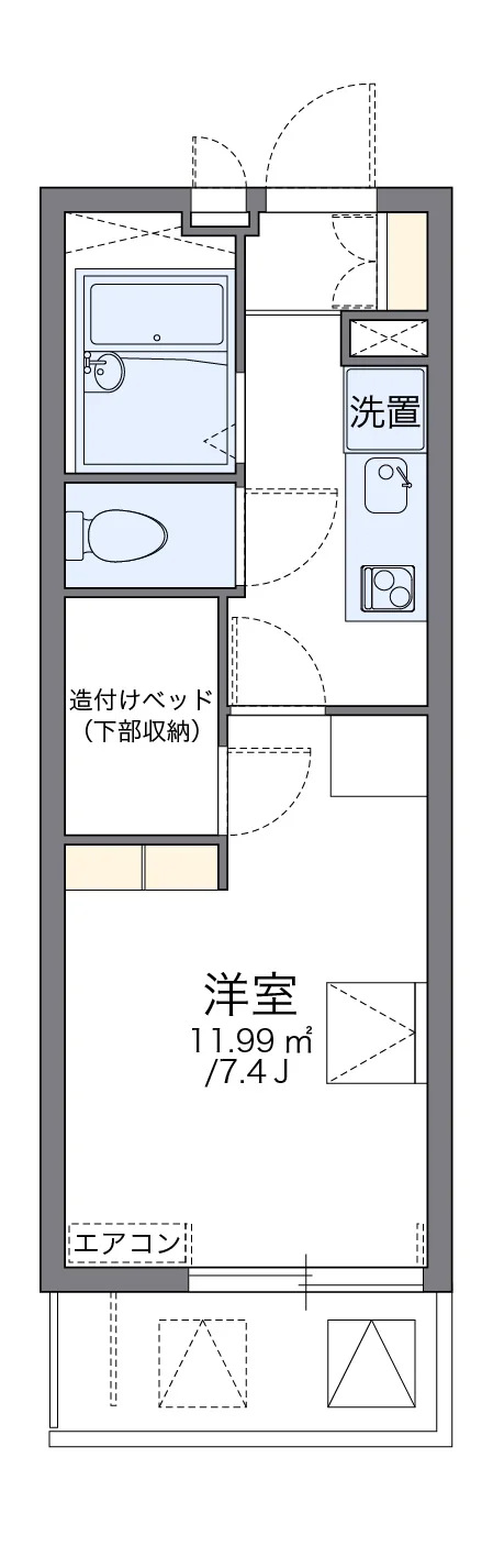 代表的な間取のため実際の間取とは異なる場合があります