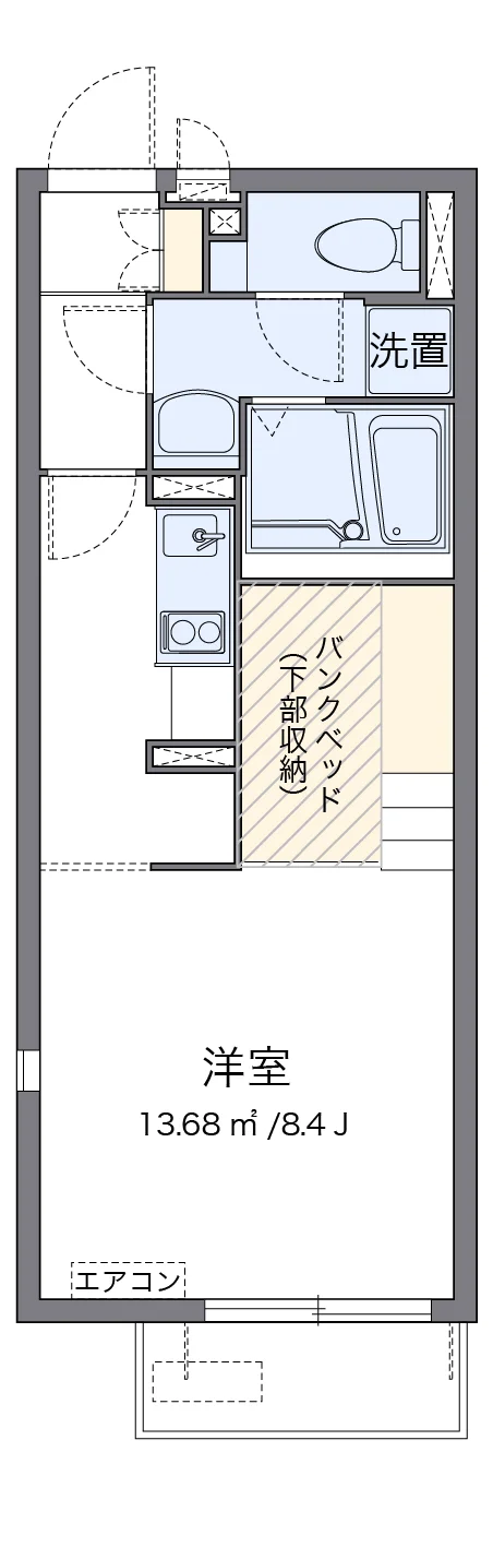 代表的な間取のため実際の間取とは異なる場合があります