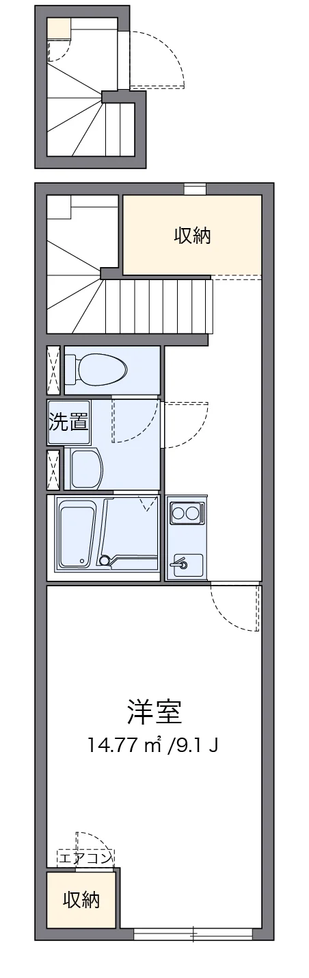 代表的な間取のため実際の間取とは異なる場合があります