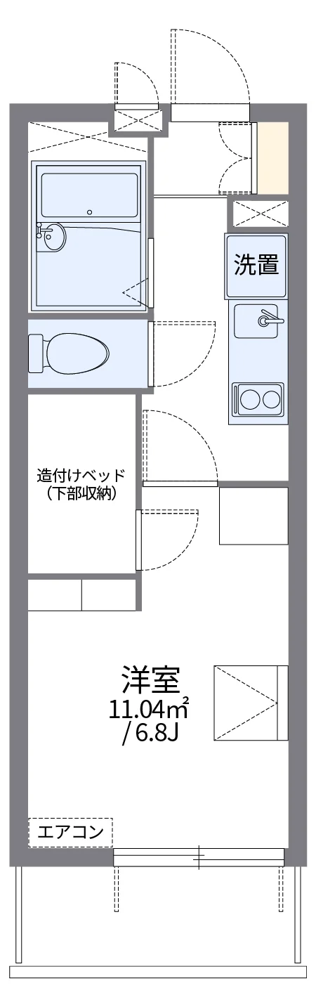 代表的な間取のため実際の間取とは異なる場合があります