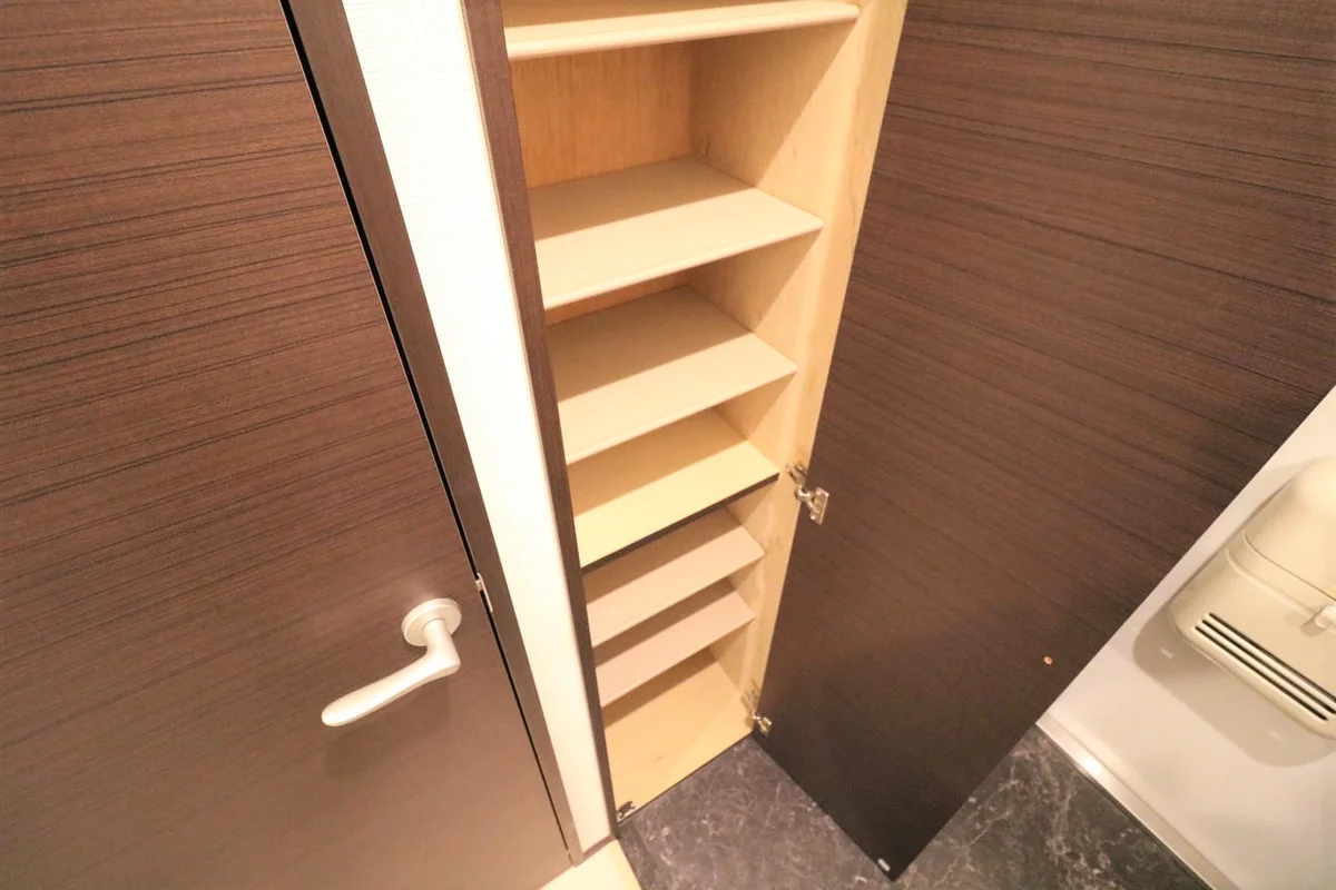 シューズボックス完備により女性でも安心