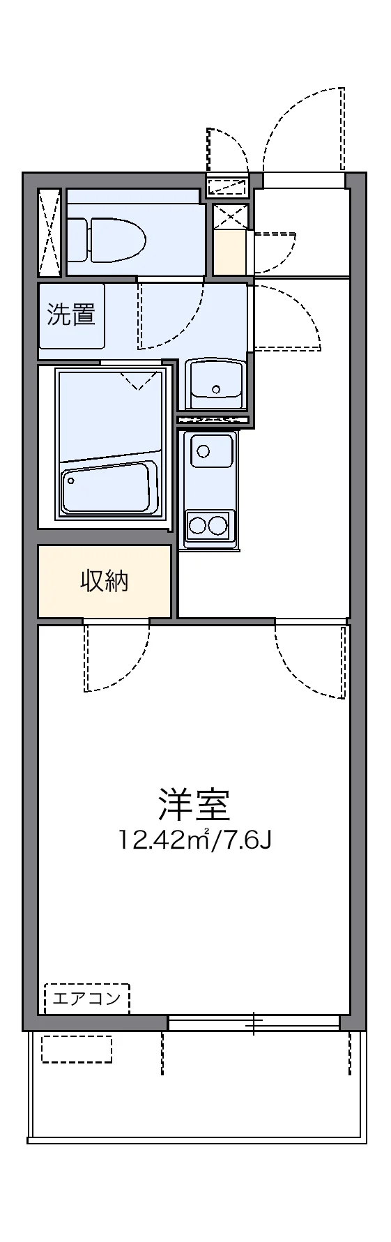 代表的な間取のため実際の間取とは異なる場合があります