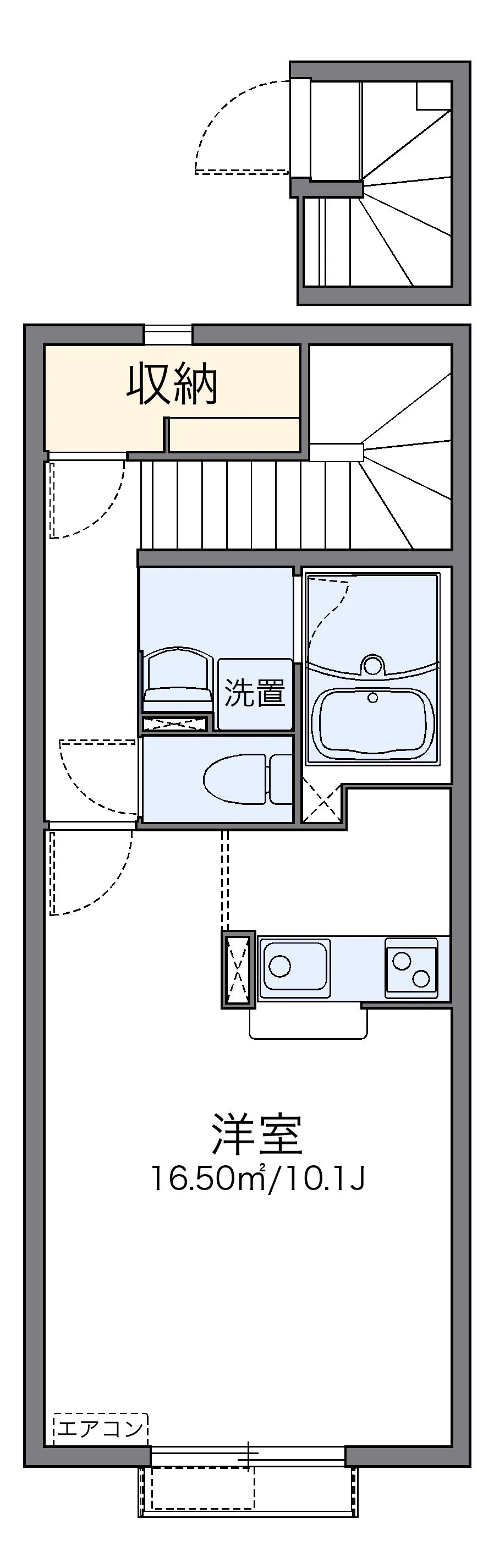 代表的な間取のため実際の間取とは異なる場合があります
