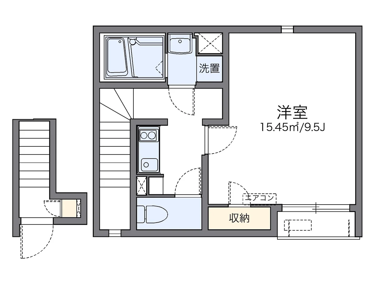 代表的な間取のため実際の間取とは異なる場合があります