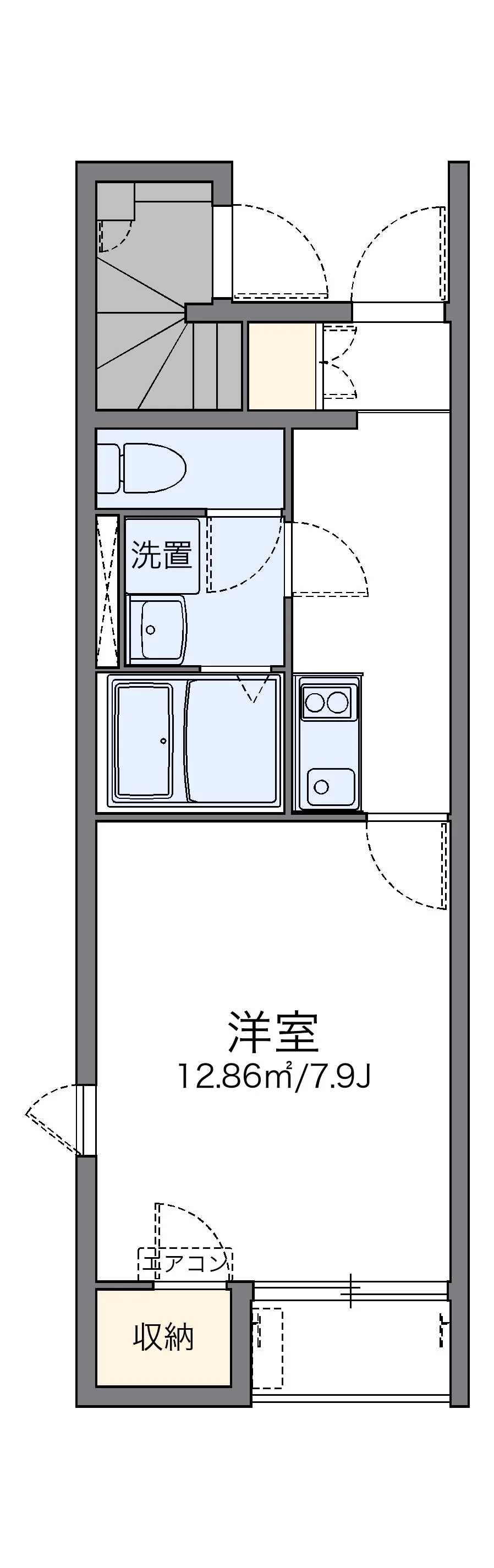 代表的な間取のため実際の間取とは異なる場合があります