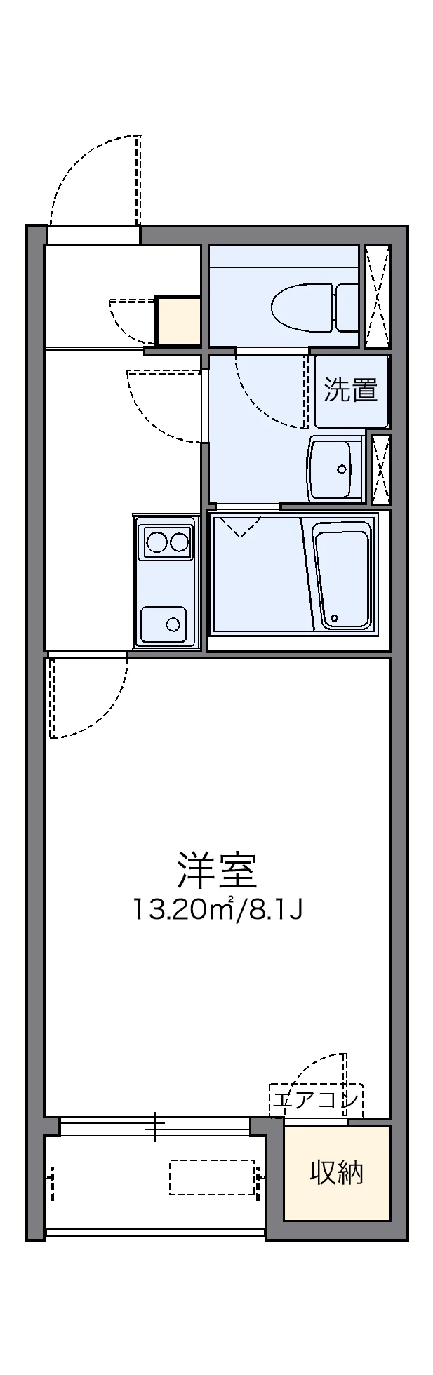 代表的な間取のため実際の間取とは異なる場合があります