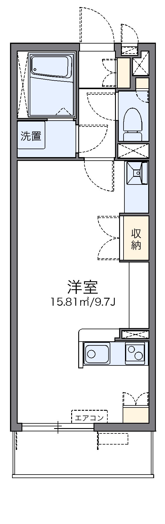 代表的な間取のため実際の間取とは異なる場合があります