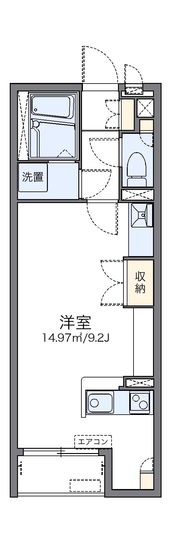 代表的な間取のため実際の間取とは異なる場合があります