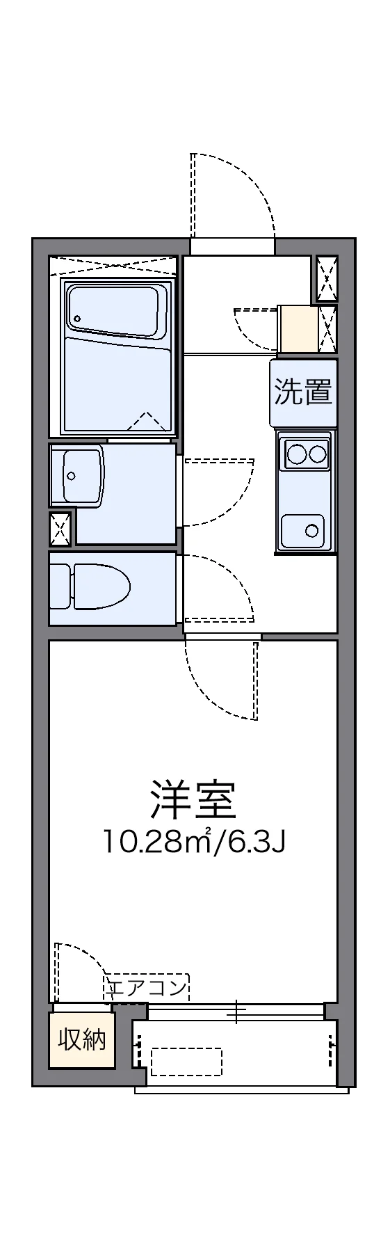 代表的な間取のため実際の間取とは異なる場合があります
