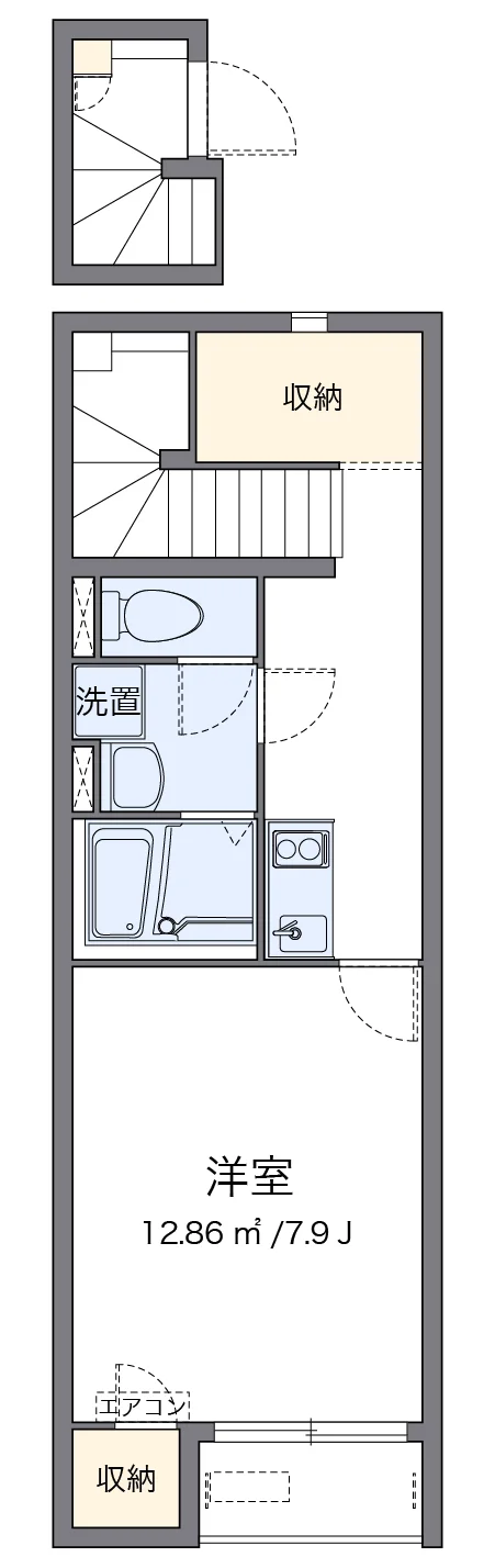 代表的な間取のため実際の間取とは異なる場合があります