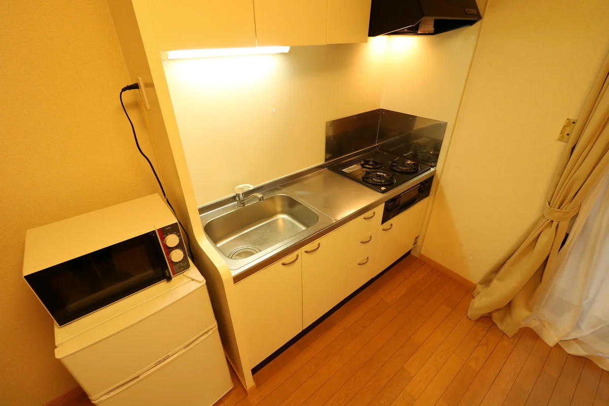 ３口ガスコンロ付き