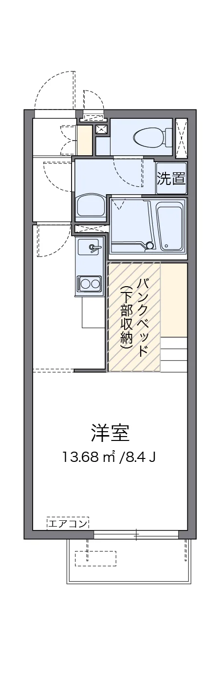 代表的な間取のため実際の間取とは異なる場合があります
