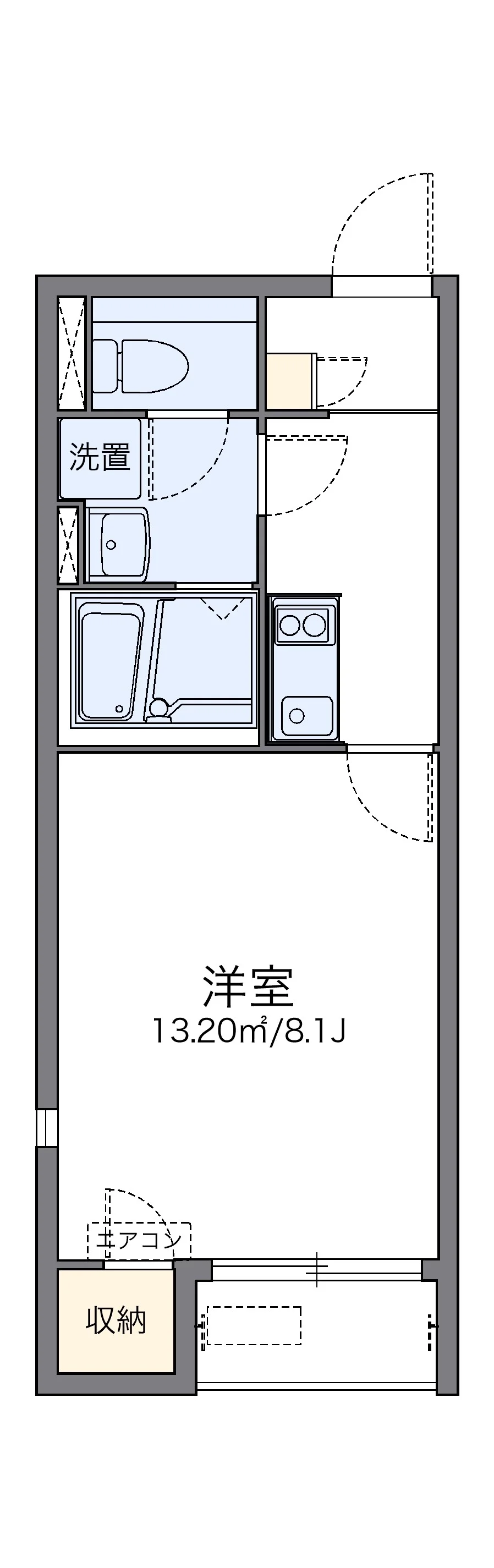 代表的な間取のため実際の間取とは異なる場合があります