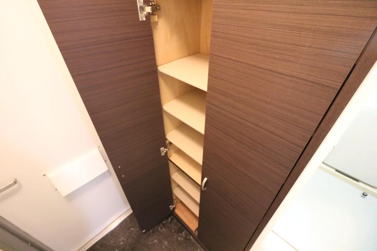 シューズボックス完備により女性でも安心