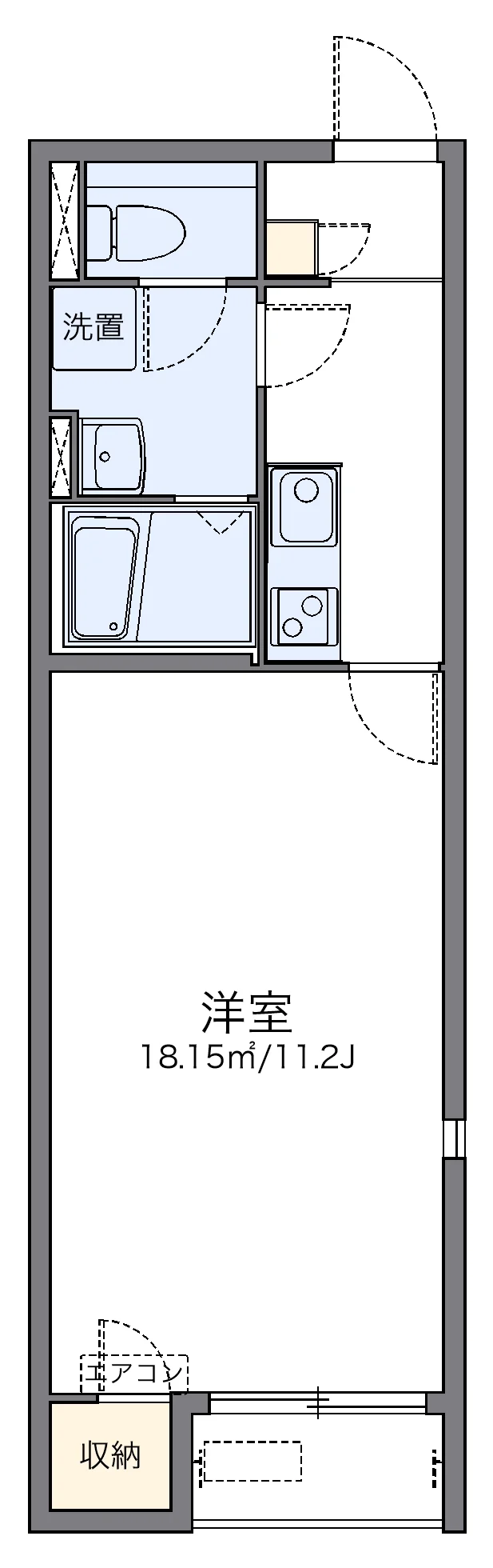 代表的な間取のため実際の間取とは異なる場合があります