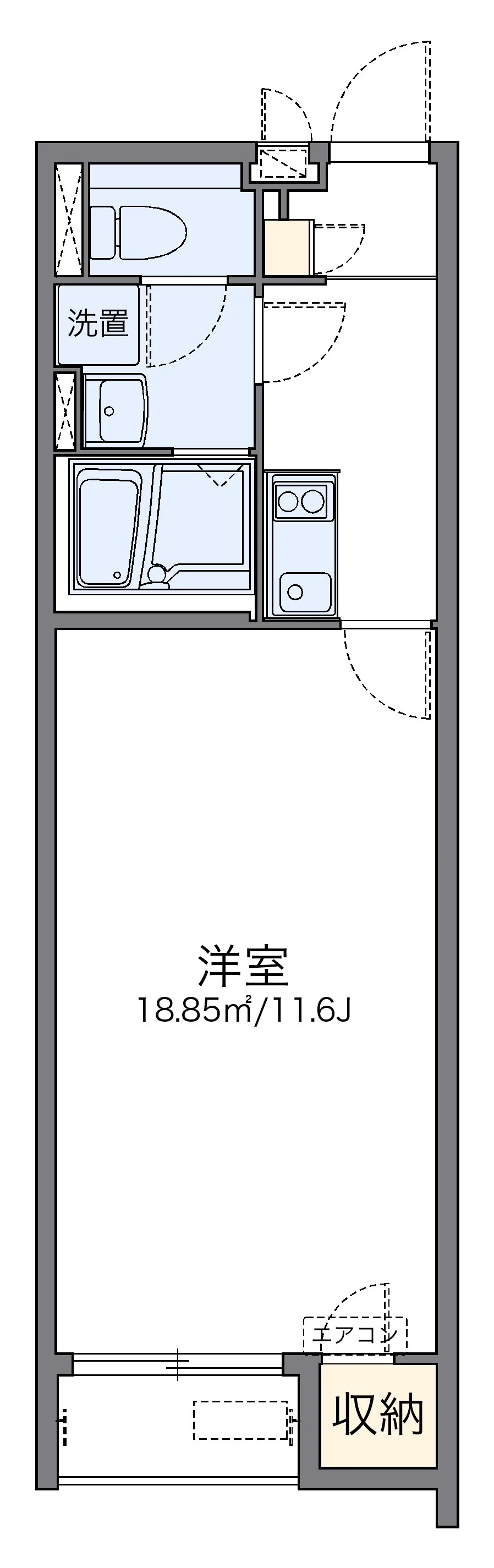 代表的な間取のため実際の間取とは異なる場合があります