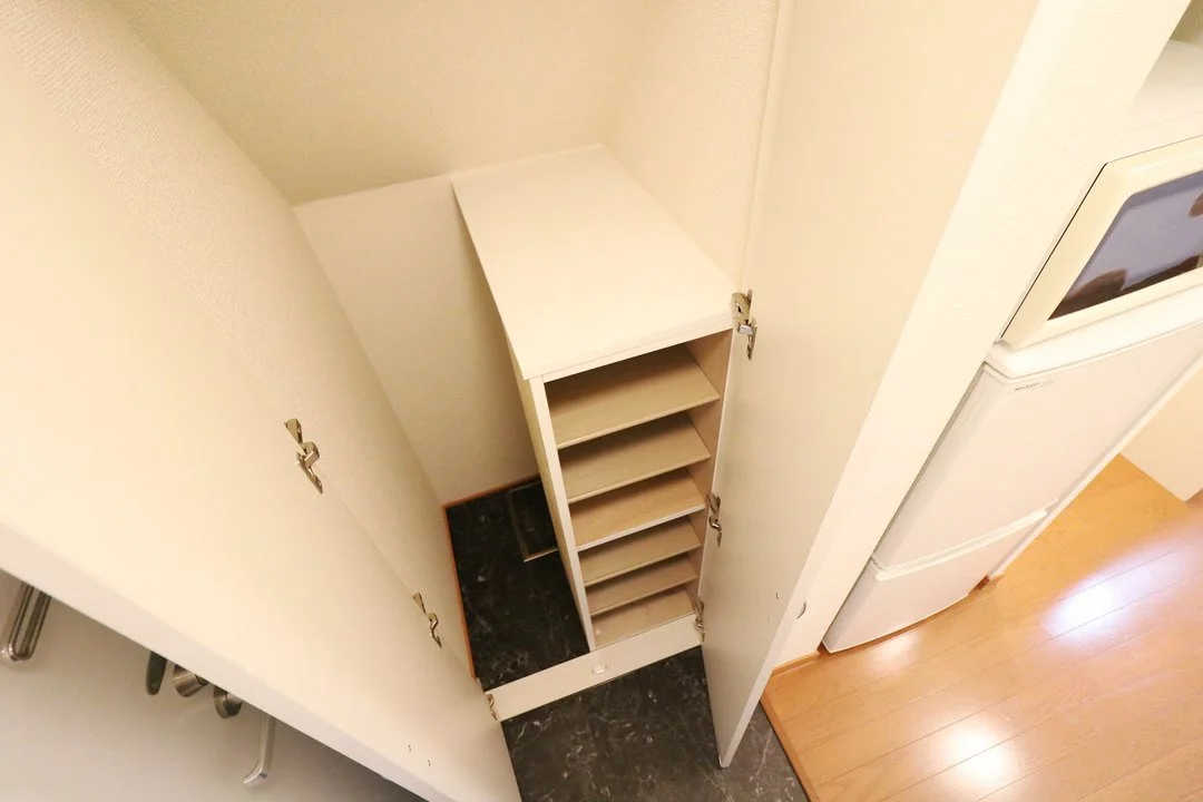 大切な靴を収納出来るシューズボックスを完備！