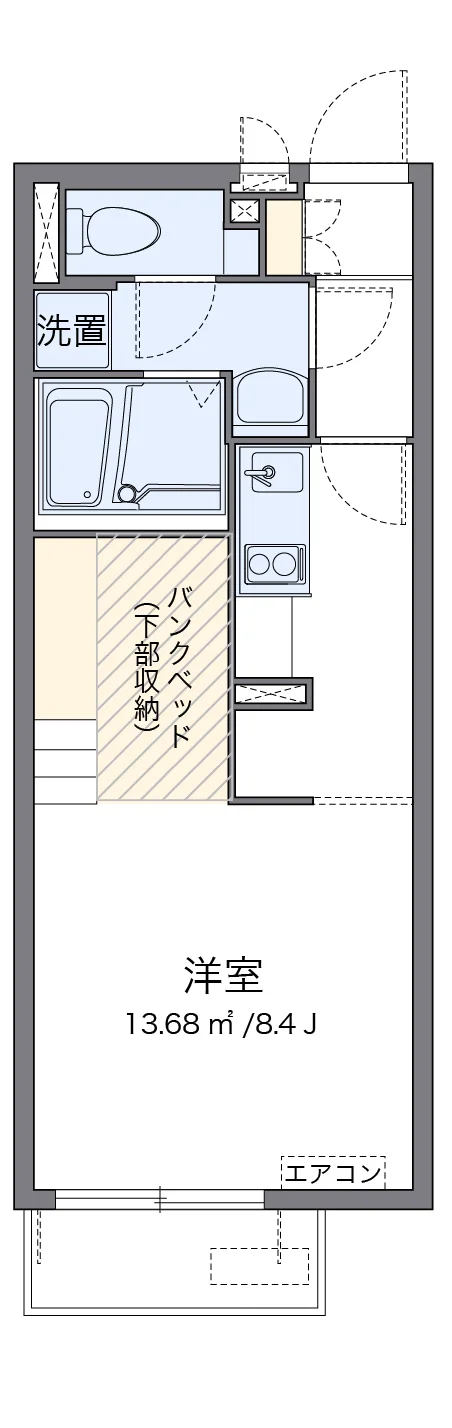 代表的な間取のため実際の間取とは異なる場合があります