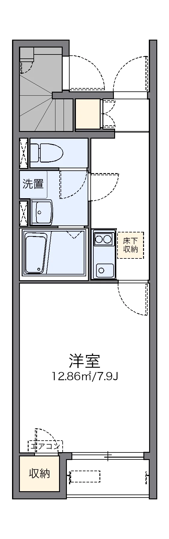 代表的な間取のため実際の間取とは異なる場合があります