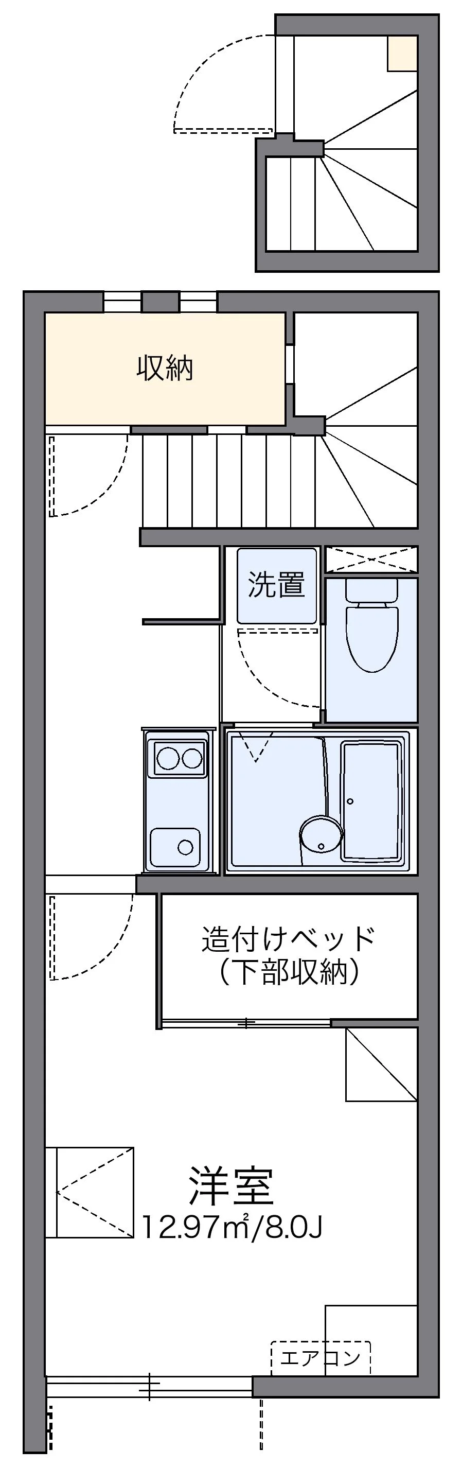 代表的な間取のため実際の間取とは異なる場合があります