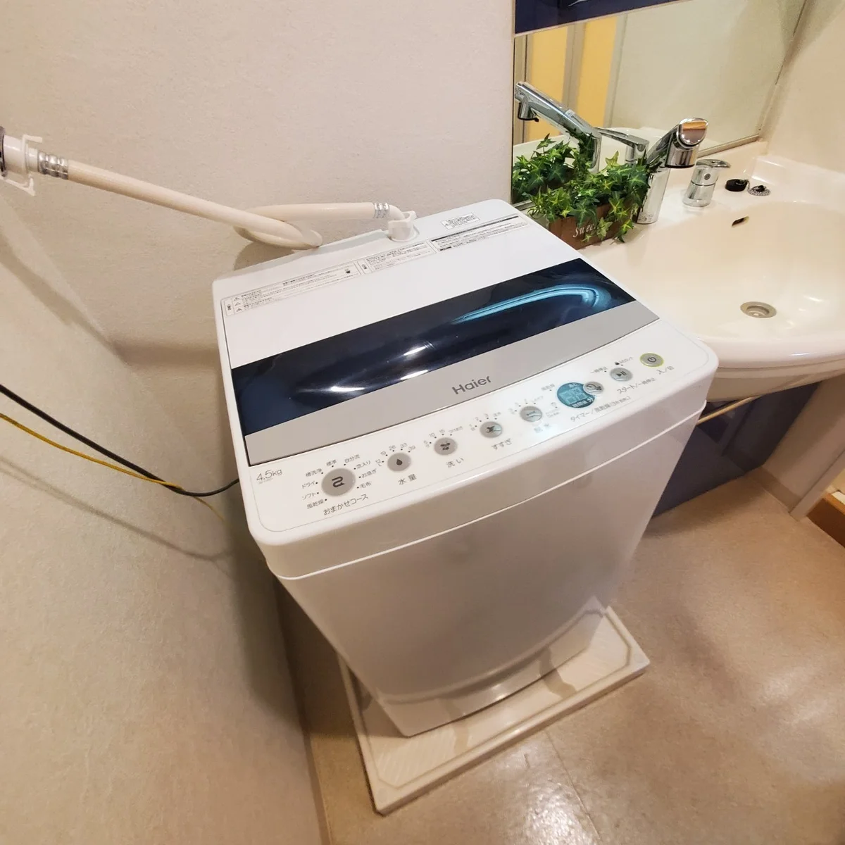 洗濯機も完備♪