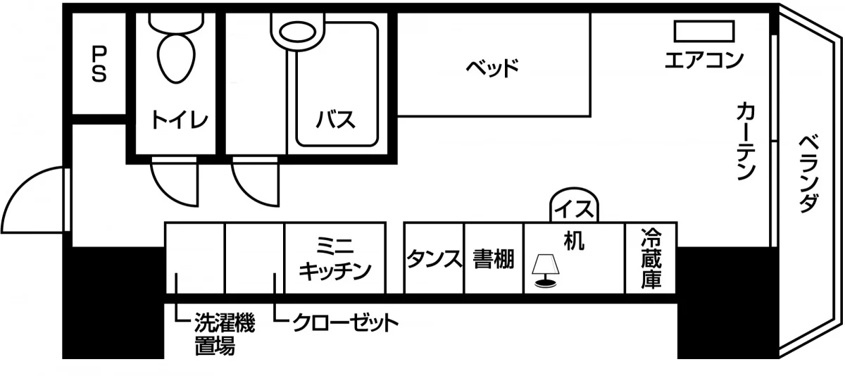 うれしいバス・トイレ別です。