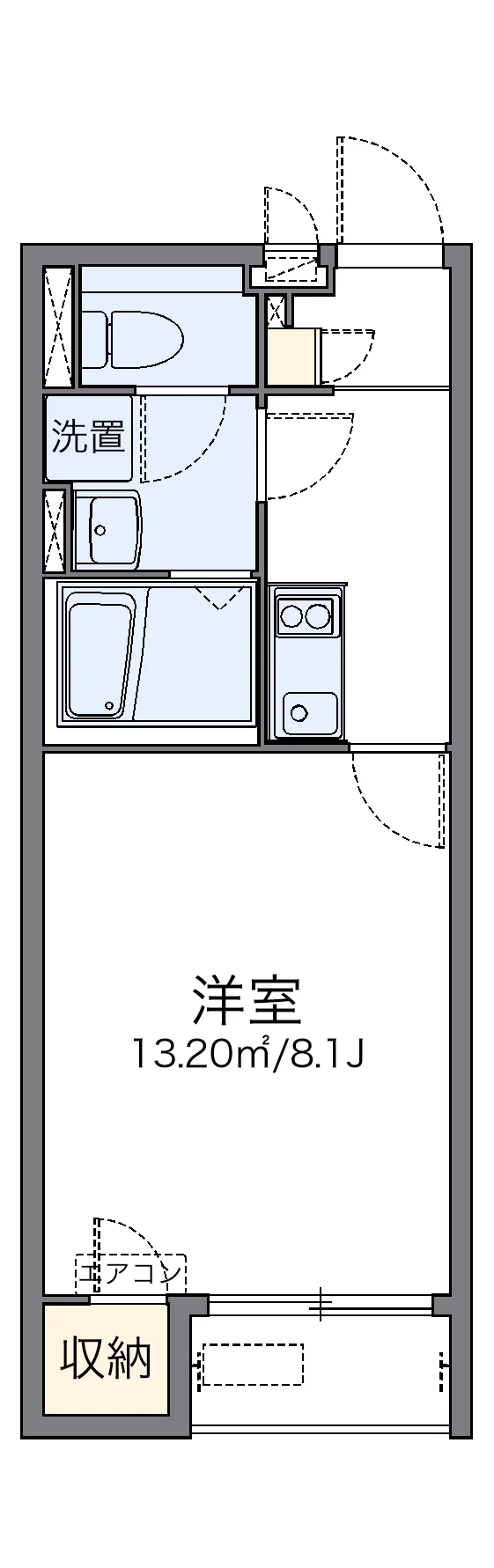 代表的な間取のため実際の間取とは異なる場合があります