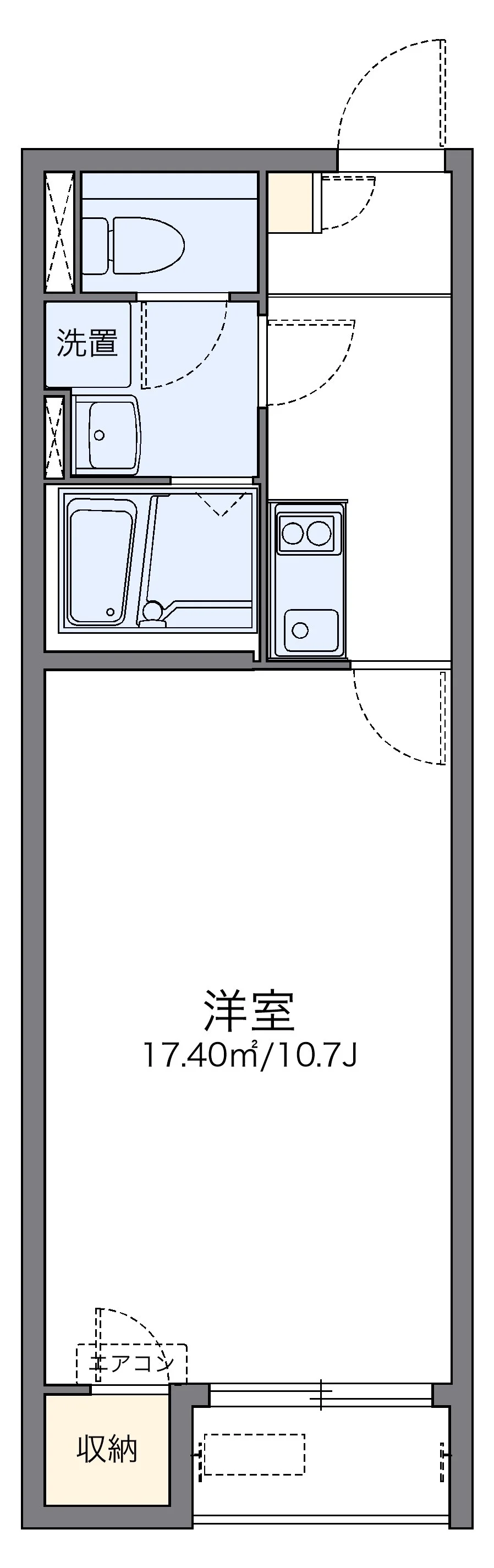 代表的な間取のため実際の間取とは異なる場合があります