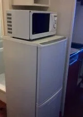 2ドア冷蔵庫　レンジ