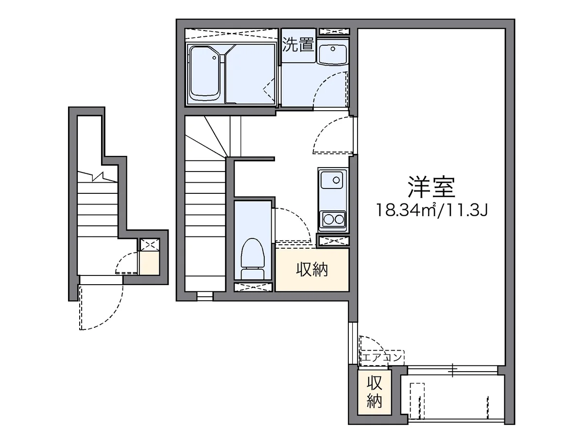 代表的な間取のため実際の間取とは異なる場合があります
