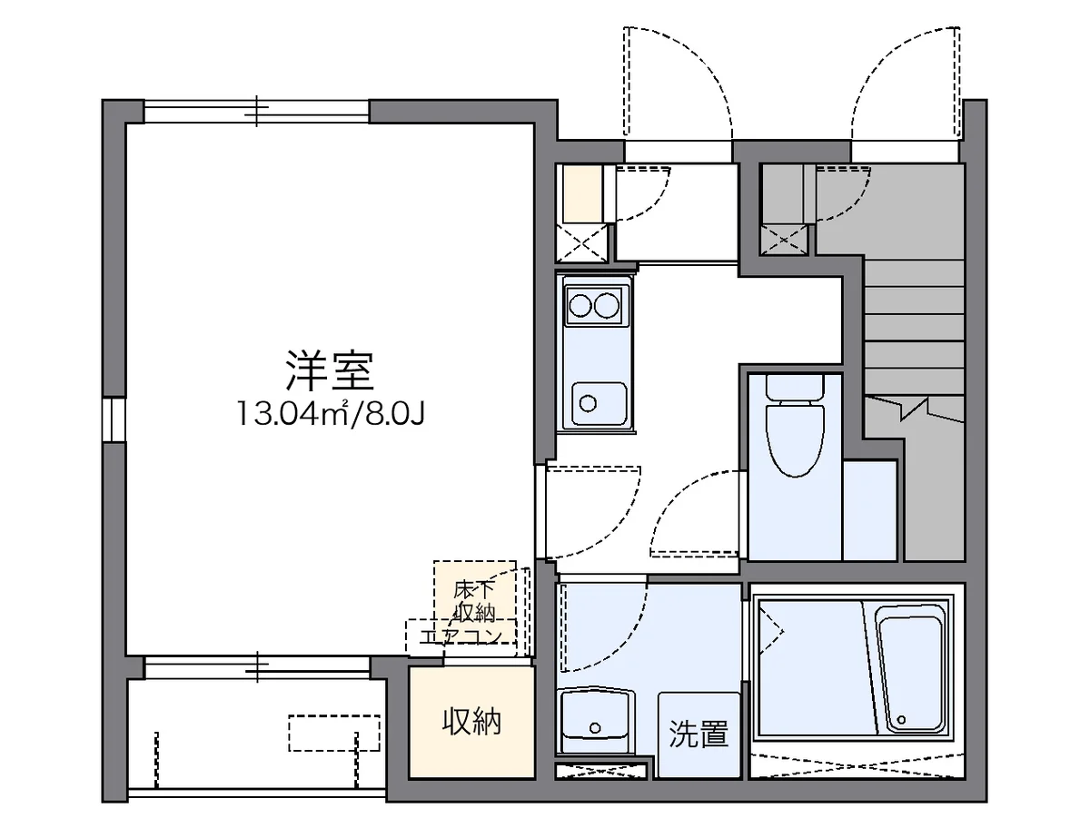 代表的な間取のため実際の間取とは異なる場合があります